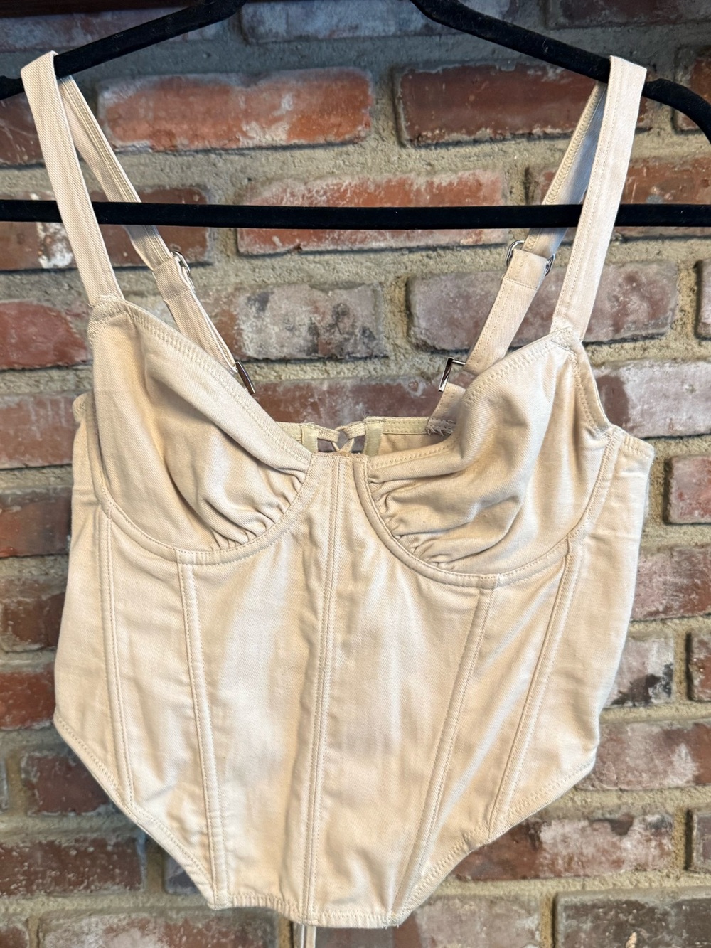 BDG corset Beige Sculpted Bustier Top - Women